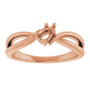 10K Rose Gold 5x3 mm Pear Ring Mounting – image 6