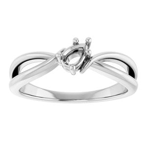 10K White Gold 5x3 mm Pear Ring Mounting – image 6