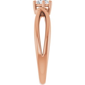 10K Rose Gold 5x3 mm Pear Ring Mounting – image 7