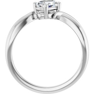 Continuum Sterling Silver 6.5x4.5 mm Oval Ring Mounting – image 3