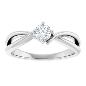 Platinum 4.1 mm Round Ring Mounting – image 5