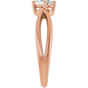 14K Rose Gold 6x4 mm Oval Ring Mounting – image 7