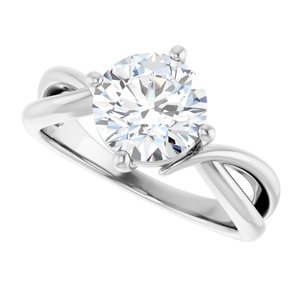 Sterling Silver 8 mm Round Ring Mounting – image 8