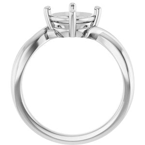 Platinum 8 mm Round Ring Mounting – image 4