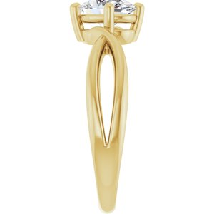 10K Yellow Gold 7.5x5.5 mm Oval Ring Mounting – image 7