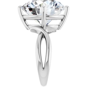 Sterling Silver 15 mm Round Ring Mounting – image 7