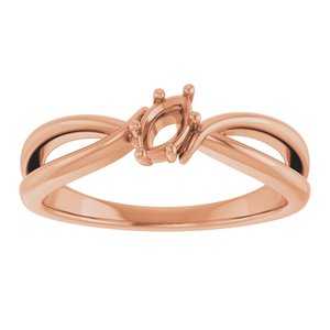 10K Rose Gold 5x3 mm Marquise Ring Mounting – image 6