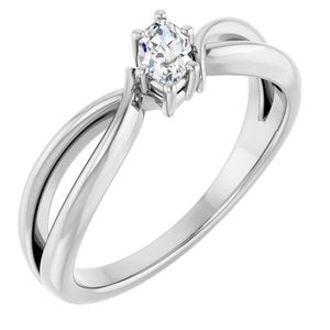 Continuum Sterling Silver 5x3 mm Marquise Ring Mounting