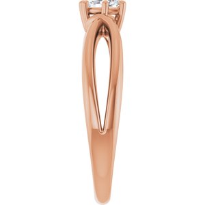 18K Rose Gold 5x3 mm Marquise Ring Mounting – image 7