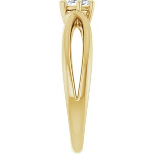 18K Yellow Gold 5x3 mm Marquise Ring Mounting – image 7