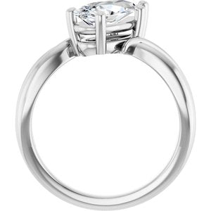 Platinum 10.5x5.5 mm Pear Ring Mounting – image 3