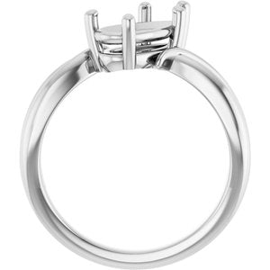 Continuum Sterling Silver 10.5x5.5 mm Pear Ring Mounting – image 4
