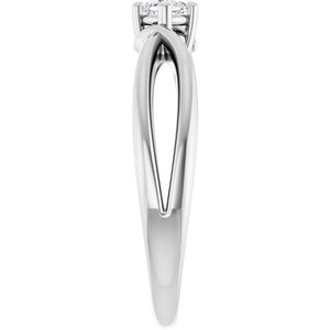 Continuum Sterling Silver 3x3 mm Cushion Ring Mounting – image 7