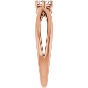18K Rose Gold 3x3 mm Cushion Ring Mounting – image 7