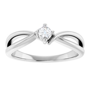 Continuum Sterling Silver 3x3 mm Cushion Ring Mounting – image 5