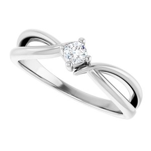 Continuum Sterling Silver 3x3 mm Cushion Ring Mounting – image 8