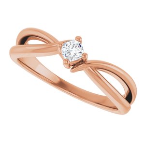 18K Rose Gold 3x3 mm Cushion Ring Mounting – image 8