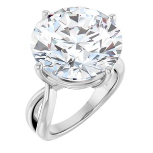 Continuum Sterling Silver 16 mm Round Ring Mounting