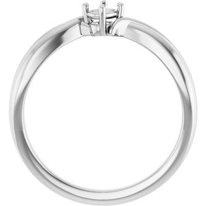 Sterling Silver 4x3 mm Oval Ring Mounting – image 4