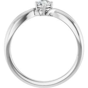 Sterling Silver 3.5 mm Round Ring Mounting – image 3