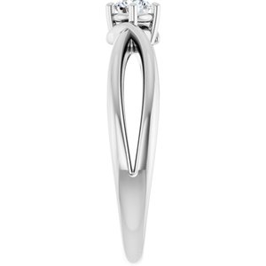 Continuum Sterling Silver 3.5 mm Round Ring Mounting – image 7