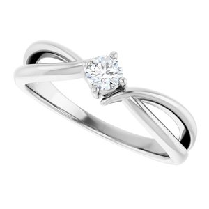 Sterling Silver 3.5 mm Round Ring Mounting – image 8