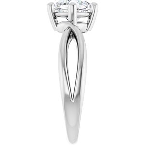 Continuum Sterling Silver 6x6 mm Cushion Ring Mounting – image 7