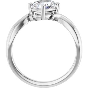 Sterling Silver 8x6 mm Oval Ring Mounting – image 3