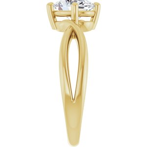 10K Yellow Gold 8x6 mm Oval Ring Mounting – image 7