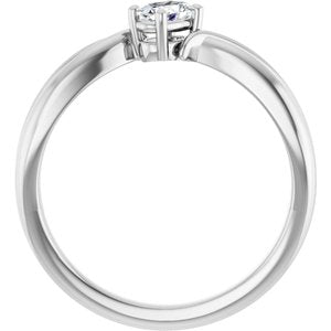 Platinum 5x3 mm Oval Ring Mounting – image 3