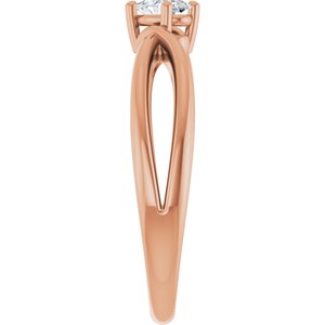 10K Rose Gold 5x3 mm Oval Ring Mounting – image 7