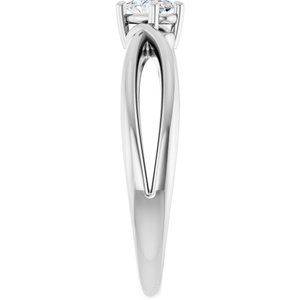 14K X1 White Gold 5x3 mm Oval Ring Mounting – image 7