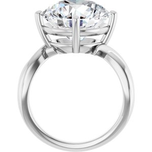Sterling Silver 13 mm Round Ring Mounting – image 3