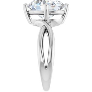 Platinum 12x10 mm Oval Ring Mounting – image 7