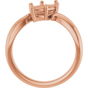 10K Rose Gold 11x5.5 mm Marquise Ring Mounting – image 4