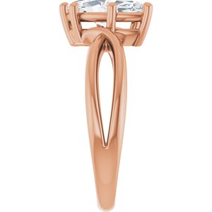 14K Rose Gold 11x5.5 mm Marquise Ring Mounting – image 7