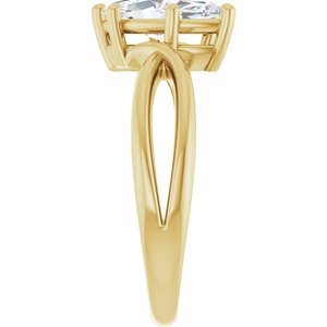 14K Yellow Gold 11x5.5 mm Marquise Ring Mounting – image 7