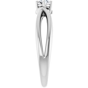 Sterling Silver 3.2 mm Round Ring Mounting – image 7