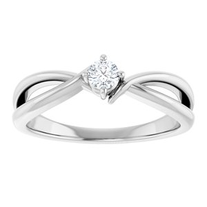 Sterling Silver 3.2 mm Round Ring Mounting – image 5