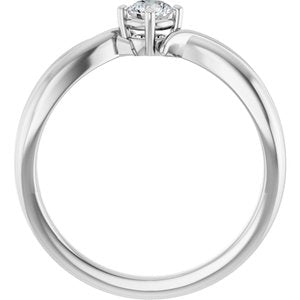 Continuum Sterling Silver 3.8 mm Round Ring Mounting – image 3