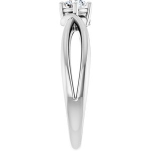 Sterling Silver 3.8 mm Round Ring Mounting – image 7