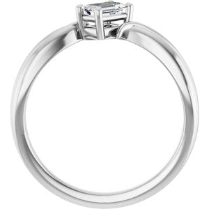 Platinum 5x3 mm Emerald Ring Mounting – image 3
