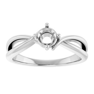 Platinum 4.8 mm Round Ring Mounting – image 6