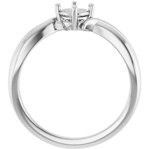 Continuum Sterling Silver 4.8 mm Round Ring Mounting – image 4