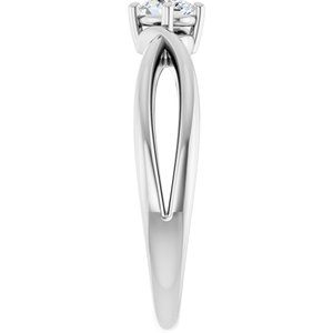 10K White Gold 4.5x3.5 mm Oval Ring Mounting – image 7