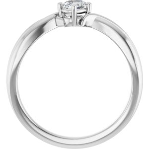 Platinum 4.5x3.5 mm Oval Ring Mounting – image 3