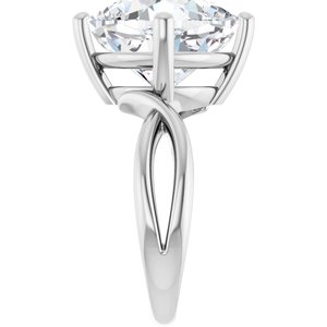 Continuum Sterling Silver 12x12 mm Cushion Ring Mounting – image 7