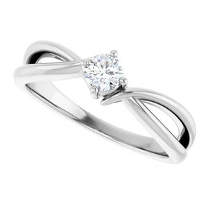 Continuum Sterling Silver 3.75 mm Round Ring Mounting – image 8