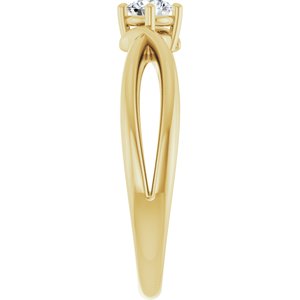 10K Yellow Gold 3.75 mm Round Ring Mounting – image 7