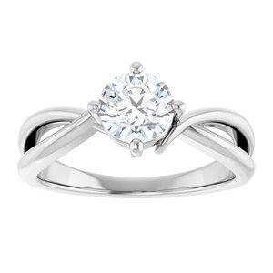 Continuum Sterling Silver 6 mm Round Ring Mounting – image 5